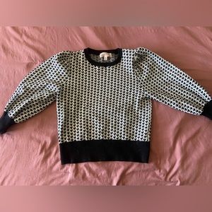 Black and white sweater